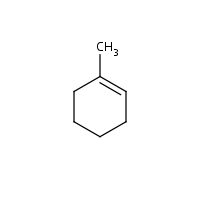 1-Methylcyclohexene formula graphical representation