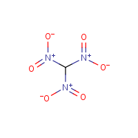 Trinitromethane formula graphical representation