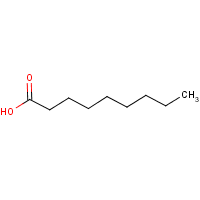 Nonanoic acid formula graphical representation