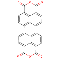 Perylene-3,4,9,10-tetracarboxylic dianhydride formula graphical representation