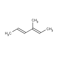 2,4-Hexadiene, 3-methyl- formula graphical representation