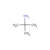 tert-Butylamine formula graphical representation