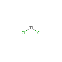 Titanium dichloride formula graphical representation