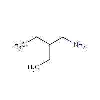 2-Ethyl butylamine formula graphical representation