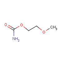 Methoxyethyl carbamate formula graphical representation