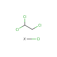 Tetrachloroethanes formula graphical representation