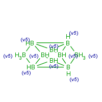Decaborane formula graphical representation