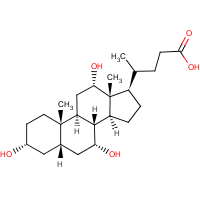 Cholic acid formula graphical representation