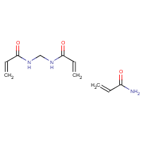 Acrylamide, N,N-methylenebisacrylamide copolymer formula graphical representation