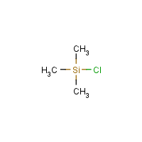 Chlorotrimethylsilane formula graphical representation