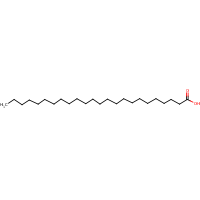 Lignoceric acid formula graphical representation