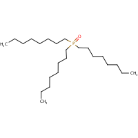 Trioctylphosphine oxide formula graphical representation
