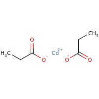 Cadmium propionate formula graphical representation