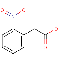 2-Nitrophenylacetic acid formula graphical representation