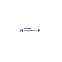 Cyanogen bromide formula graphical representation