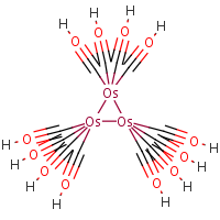 Triosmium dodecacarbonyl formula graphical representation