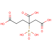 2-Phosphono-1,2,4-butanetricarboxylic acid formula graphical representation