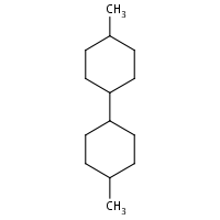 Cyclohexane, 1-(cyclohexylmethyl)-4-methyl-, trans- formula graphical representation