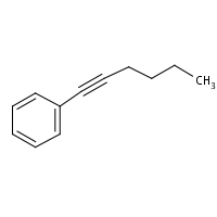 1-Phenyl-1-hexyne formula graphical representation