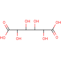 Galactaric acid formula graphical representation