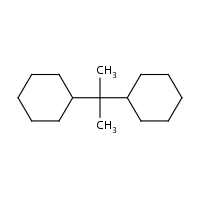 2,2-Dicyclohexylpropane formula graphical representation