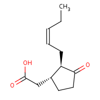 Jasmonic acid formula graphical representation