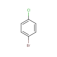 4-Bromochlorobenzene formula graphical representation