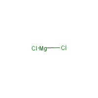 Magnesium chloride formula graphical representation