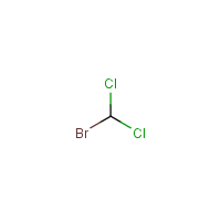 Bromodichloromethane formula graphical representation