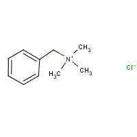 Benzyltrimethylammonium chloride formula graphical representation
