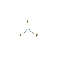 Cobaltic fluoride formula graphical representation