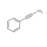 1-Phenyl-1-propyne formula graphical representation