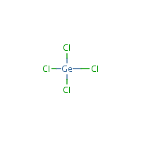 Germanium tetrachloride formula graphical representation