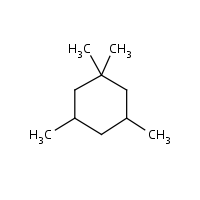 cis-1,1,3,5-Tetramethylcyclohexane formula graphical representation