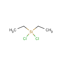 Diethyldichlorosilane formula graphical representation