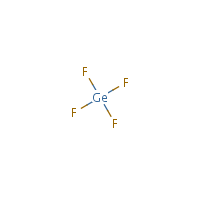 Germanium tetrafluoride formula graphical representation