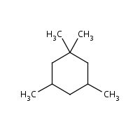 trans-1,1,3,5-Tetramethylcyclohexane formula graphical representation