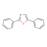 2,5-Diphenyloxazole formula graphical representation