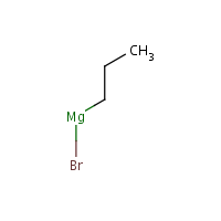 Bromopropylmagnesium formula graphical representation