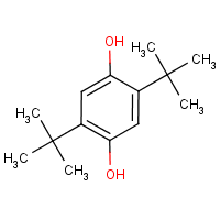 2,5-Di-tert-butylhydroquinone formula graphical representation