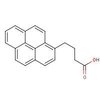 1-Pyrenebutyric acid formula graphical representation
