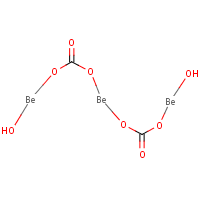 Beryllium carbonate formula graphical representation