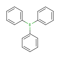 Triphenylborane formula graphical representation