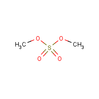 Dimethyl sulfate formula graphical representation