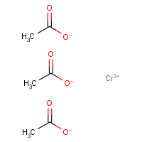 Chromic acetate formula graphical representation