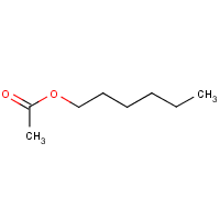 Acetic acid, hexyl ester formula graphical representation