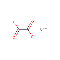 Chromium(II) oxalate formula graphical representation