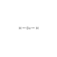 Beryllium hydride formula graphical representation