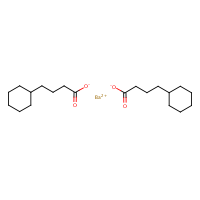 Barium cyclohexanebutyrate formula graphical representation