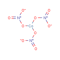Cobaltic nitrate formula graphical representation